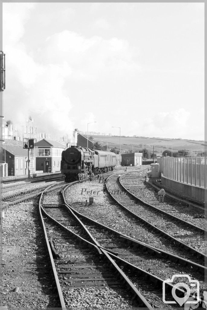 Steam trains at Penzance station easter 2010