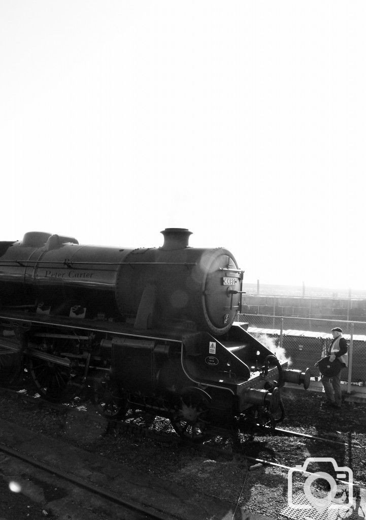 Steam trains at Penzance station easter 2010