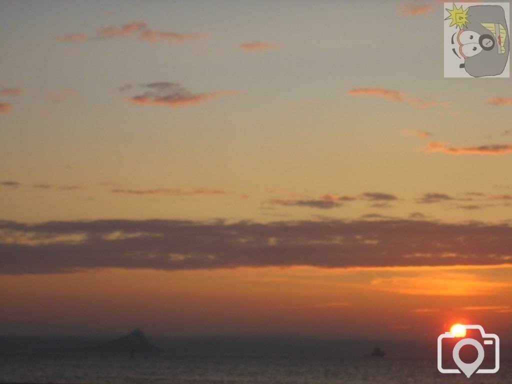 Sun rise over the Bay