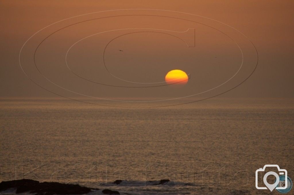 sunset portreath 28-3-12