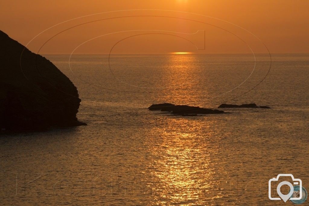 sunset portreath 28-3-12