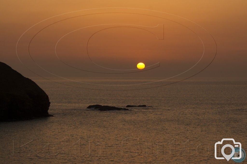 sunset portreath 28-3-12