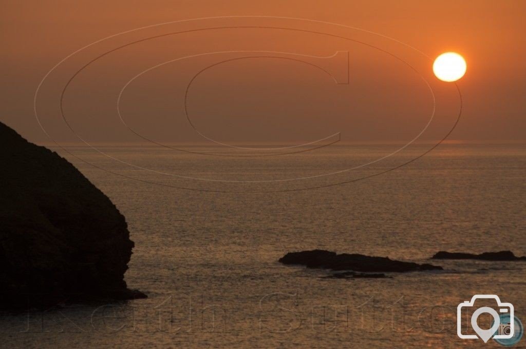 sunset portreath 28-3-12