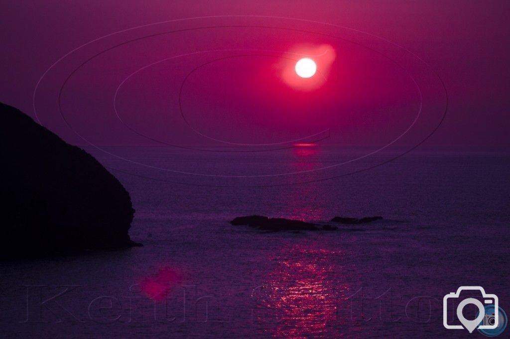 sunset portreath 28-3-12