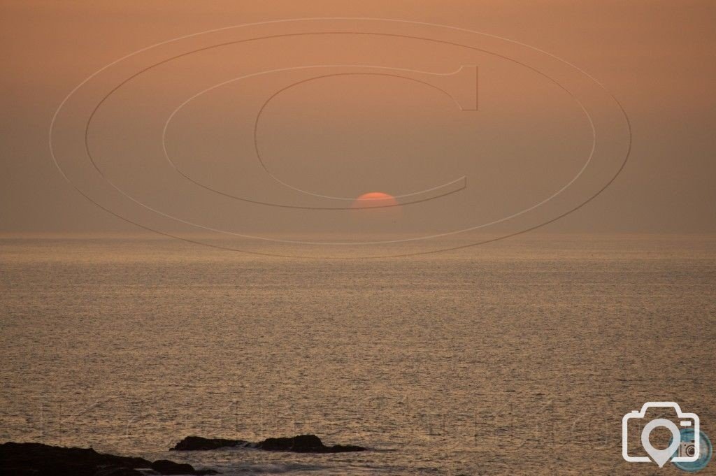 sunset portreath 28-3-12