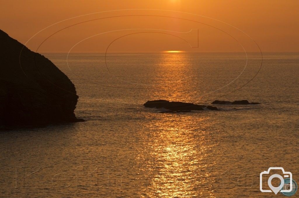 sunset portreath 28-3-12