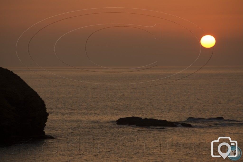 sunset portreath 28-3-12