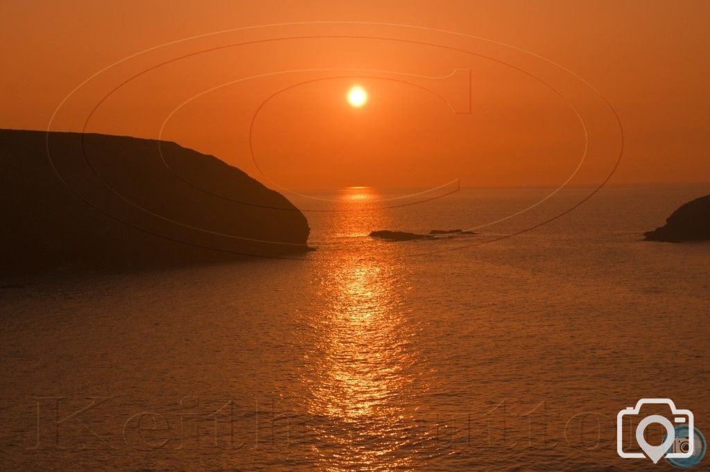 sunset portreath 28-3-12