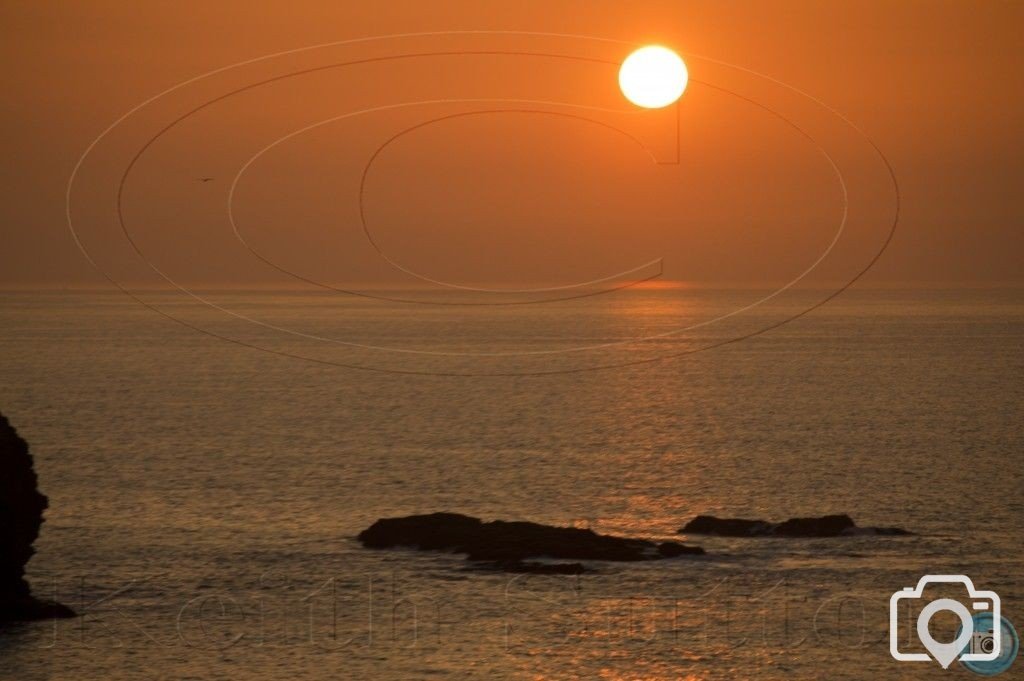 sunset portreath 28-3-12