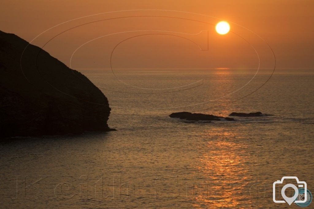 sunset portreath 28-3-12