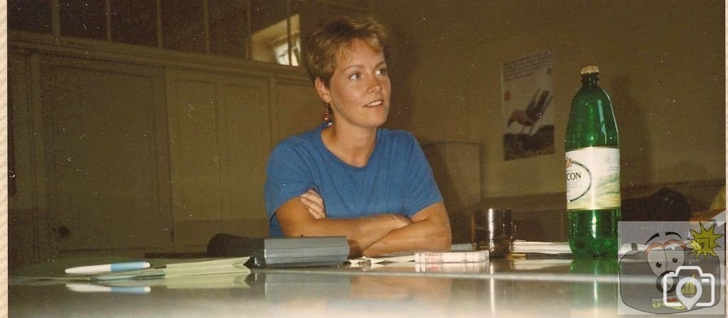 Teacher in Old St. Paul's School in Summer