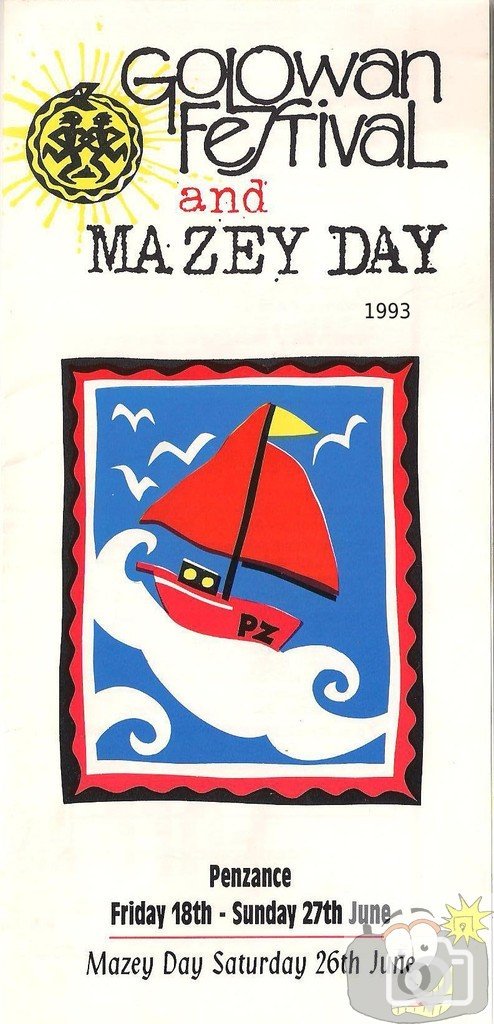 The 1993 Golowan Festival programme design