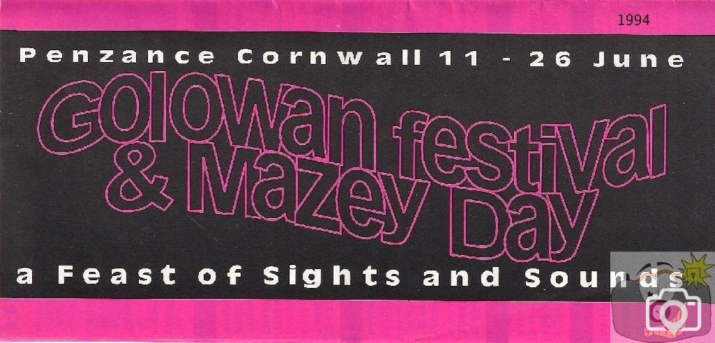 The 1994  Golowan Festival Programme Design