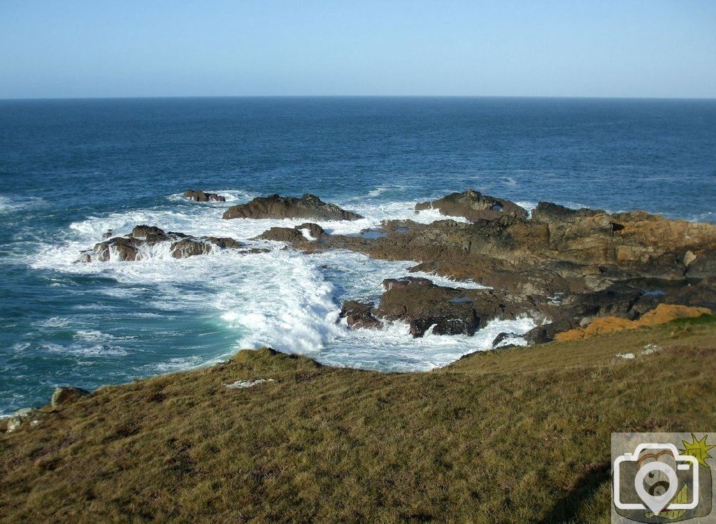 The Avarack takes a pounding - from Boscaswell Cliff - 20Jan10