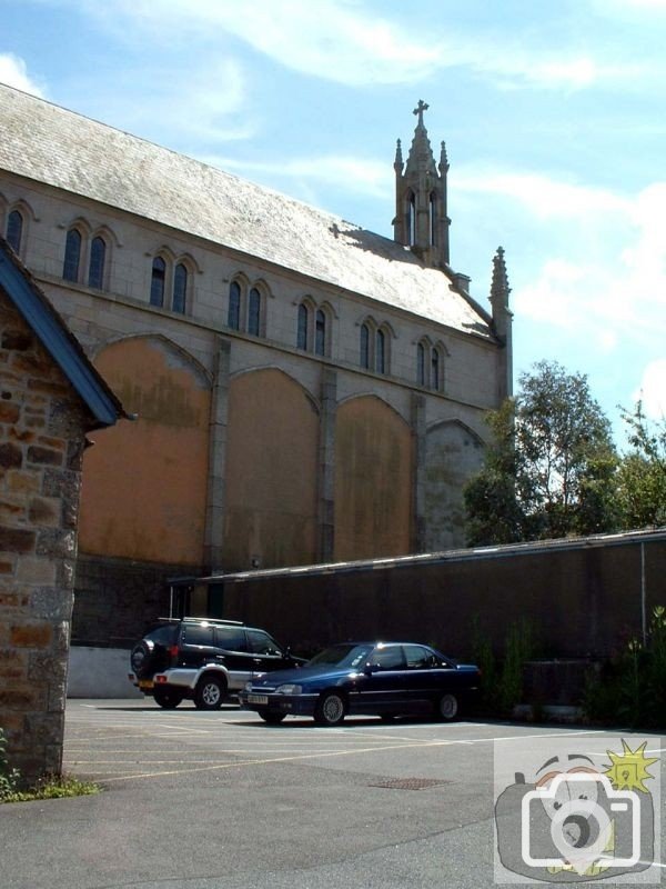 The Church car park behind