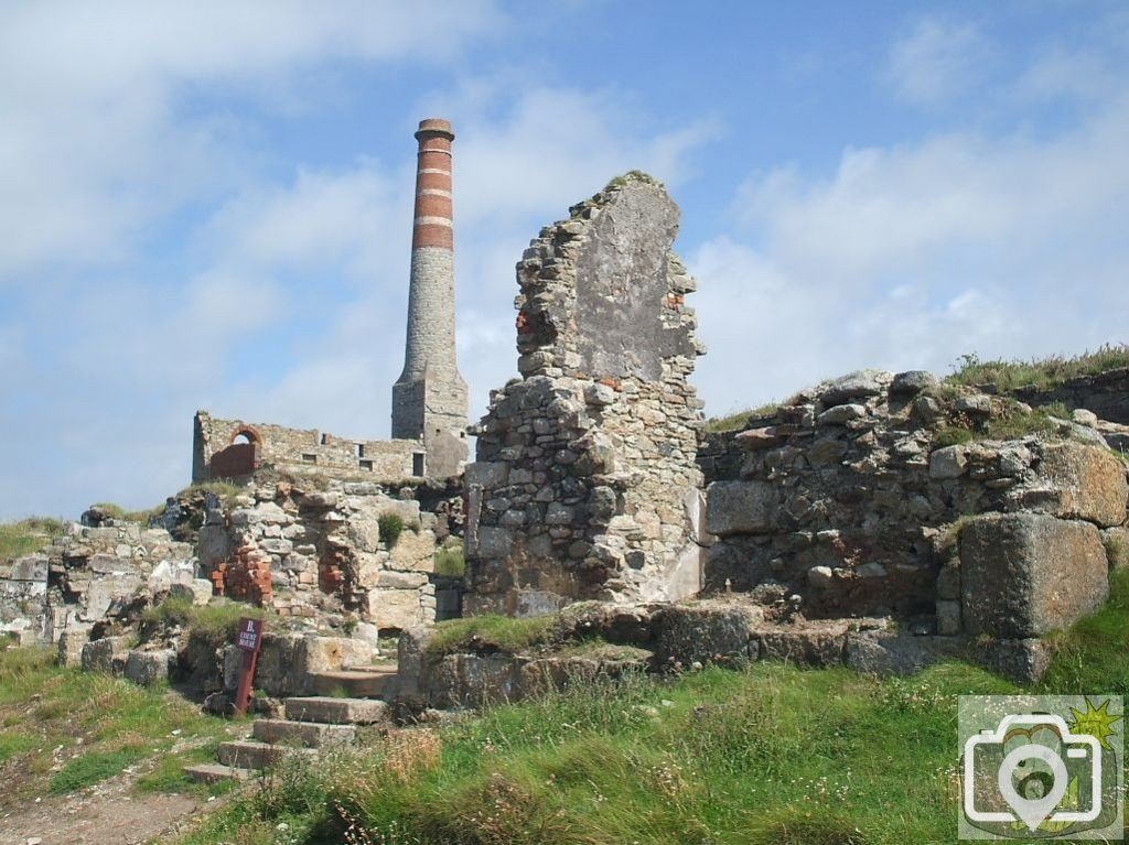 The disused mine engine houses and works at Levant