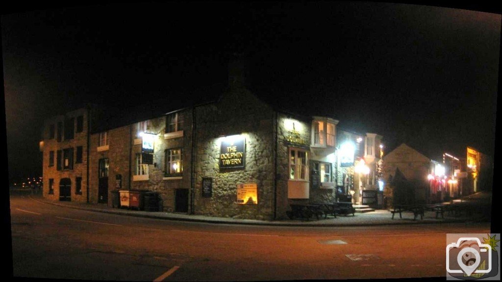 The Dolphin Inn at night