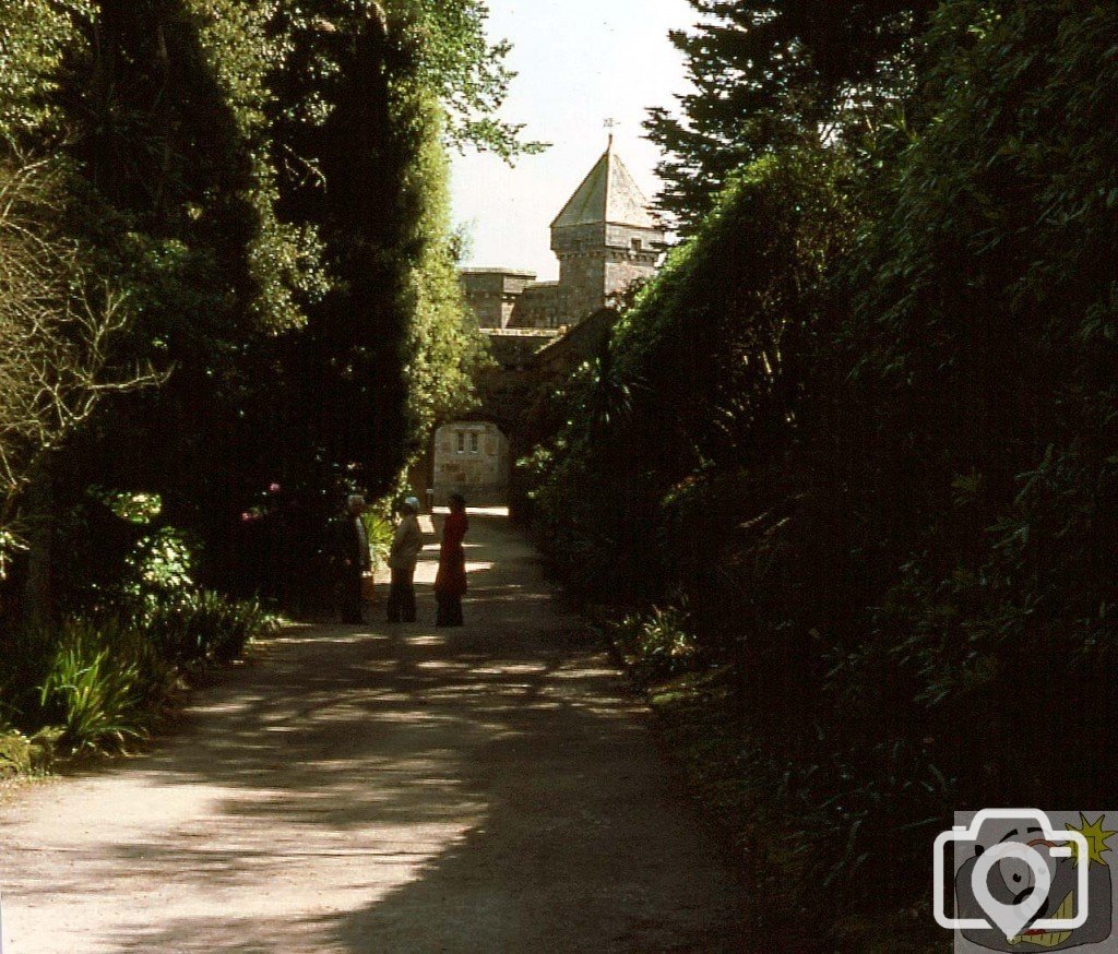 The entrance to Tresco Gardens, Scilly