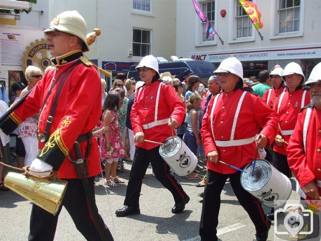 The Falmouth Marine Band - Mazey Day - Golowan Festival, Penzance - 26Jun10