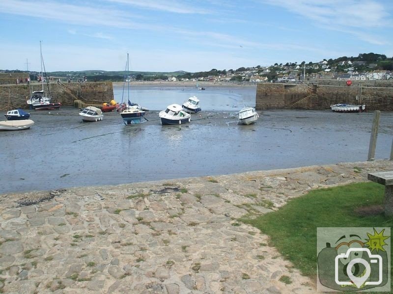 The harbour mouth from the wharf - St Michael's Mount