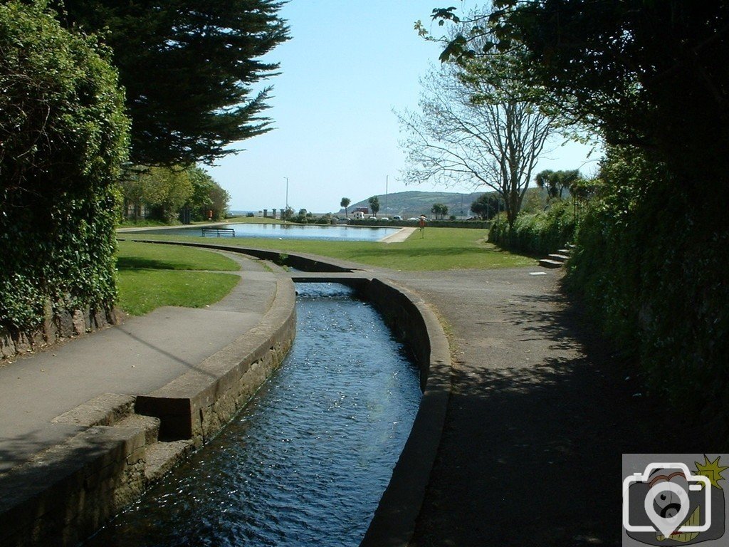The Lariggan river making its way to the Boating Pool