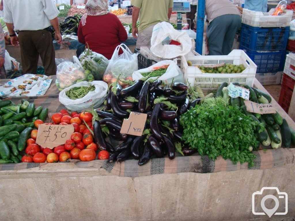 The local Tuesday/Friday fruit and veg market