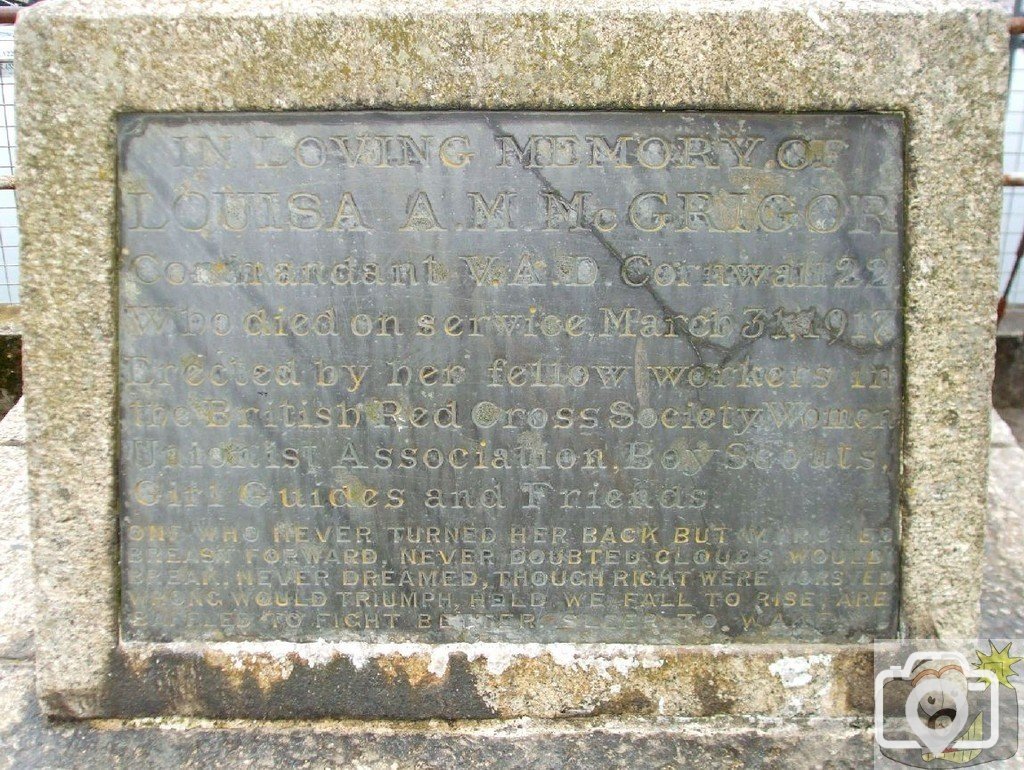 The Louisa McGrigor Memorial Monument, Newlyn - 17Mar10