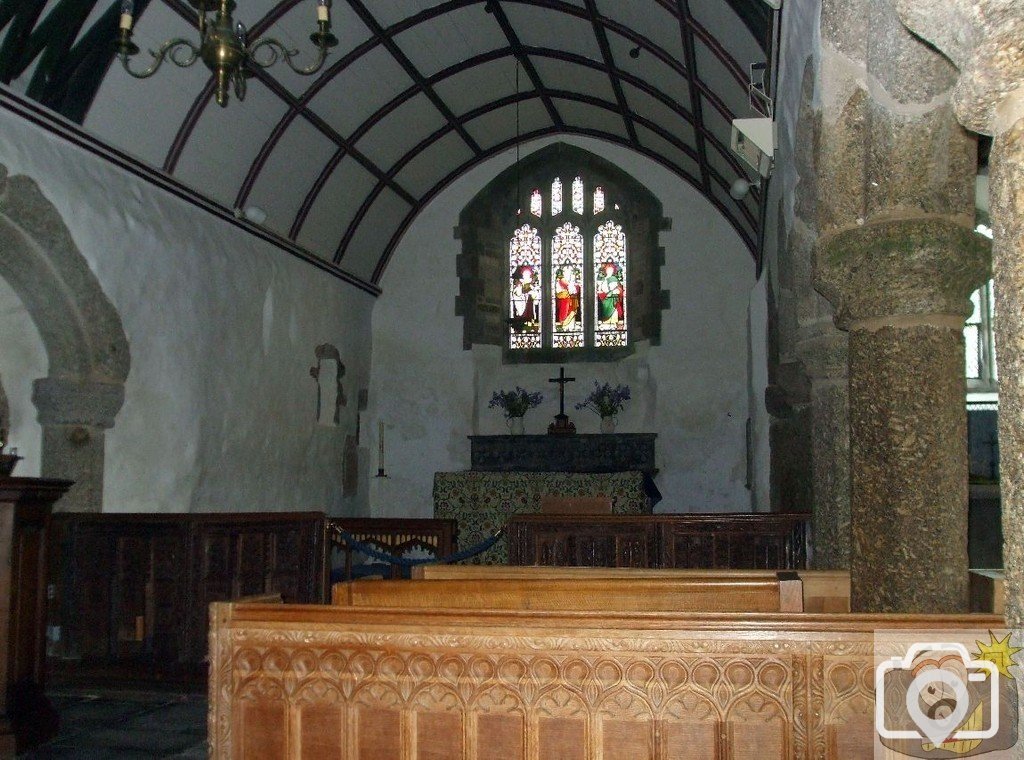 The nave of St Levan's Church - 17May10