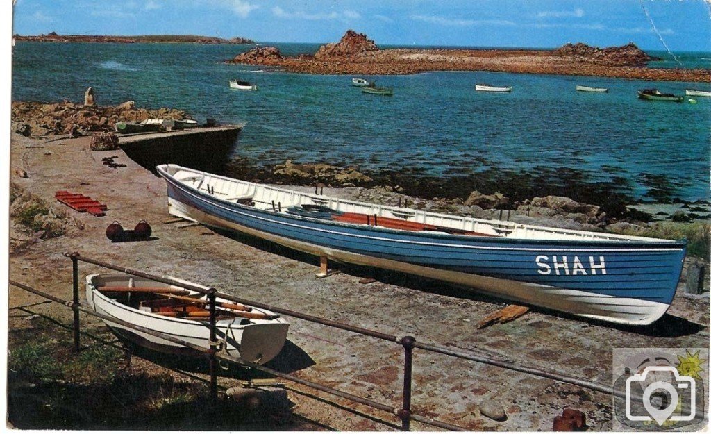 The Old Lifeboat Slip and one on the Pilot Gigs, ST AGNES SCILLY quot