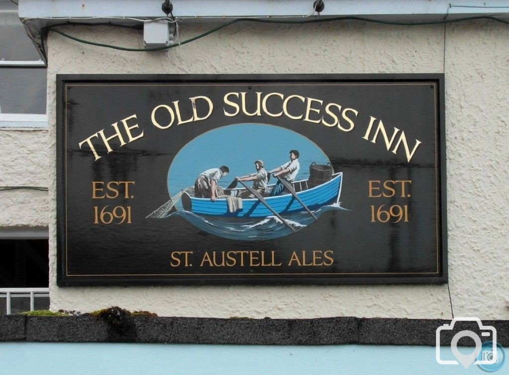 The Old Success Inn sign, Sennen Cove - 23Nov12