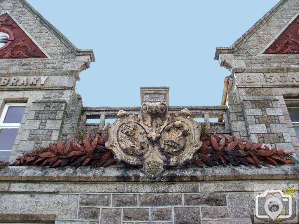 The Penzance Library/Art School terracotta decoration