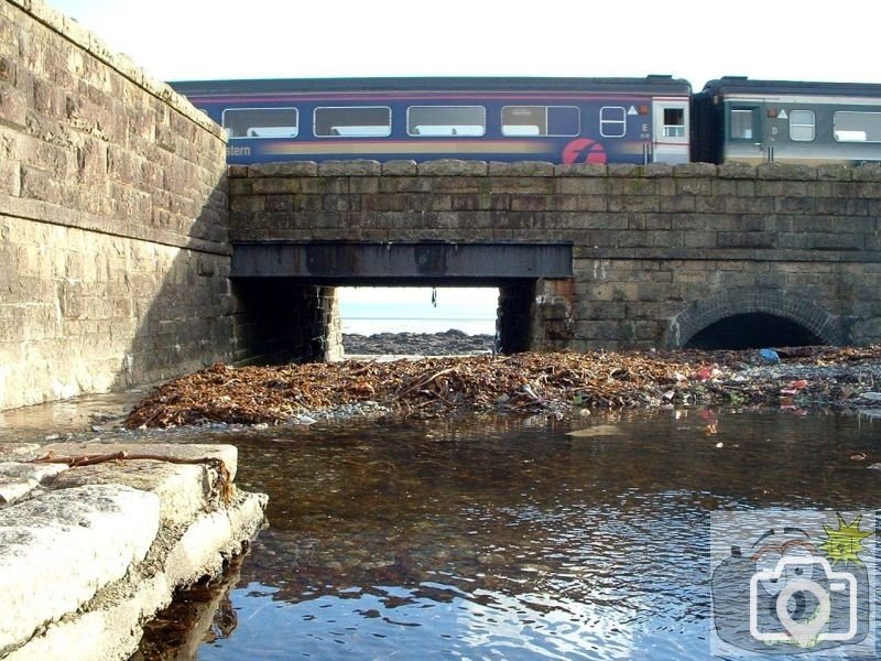 The Railway bridge ove the stream at Chyandour