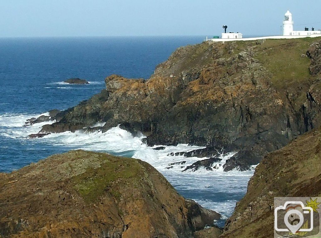 The relentless sea below Pendeen Lighthouse