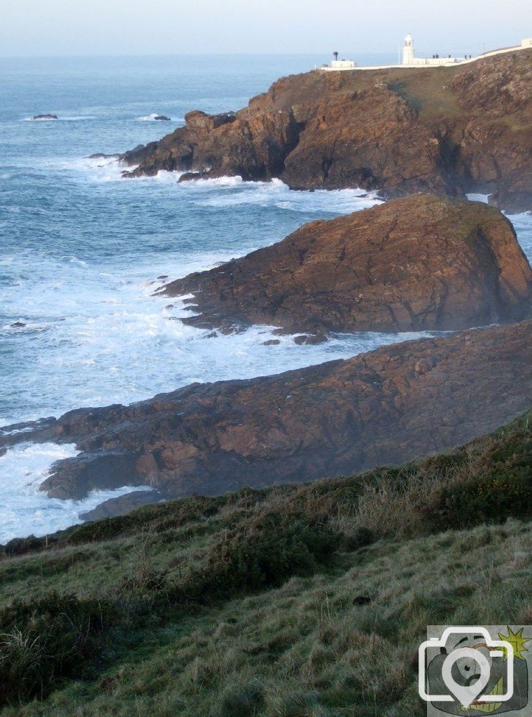 The view to Pendeen Lighthouse from Boscaswell Cliff
