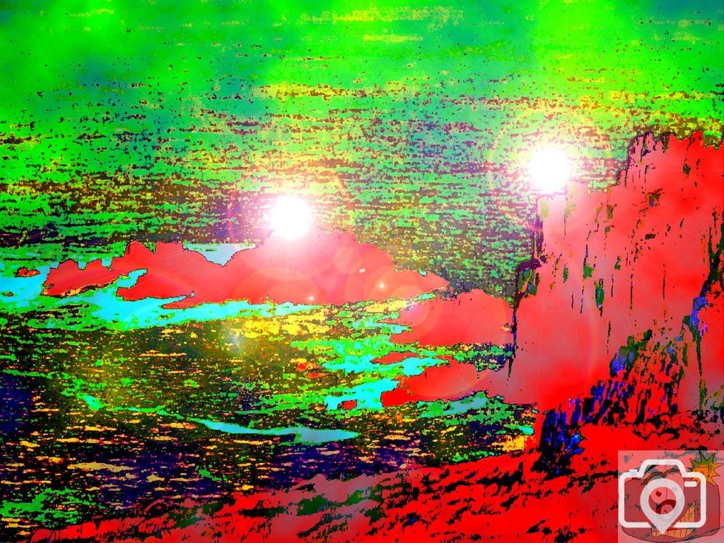 The Wreckers of Land's End -  a little impressionist 'painting'