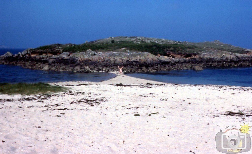 Tide all but surrounds Toll's Island,St Mary's