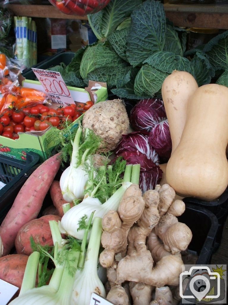 Tregenza's Greengrocer display, the Greenmarket, Feb., 2007