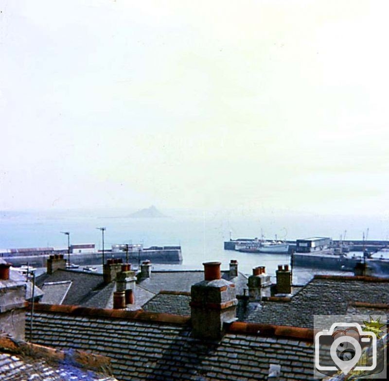 View from attic window of No 1, New Street