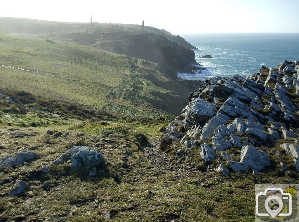 View from Carn Ros, Boscaswell Cliff - 20Jan10