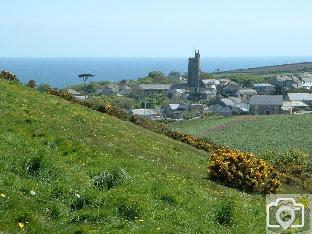 View of Paul Village from the old Penlee Quarry dump