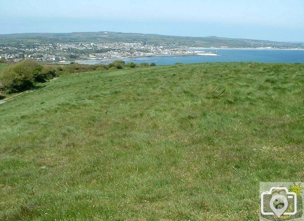 View of Penzance from old Penlee Quarry dump