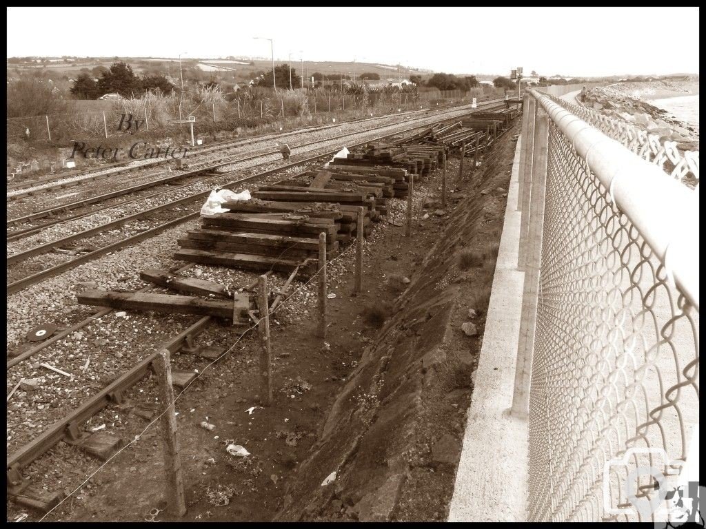 Work on the "Penzance Cornwall" end of the railway track improvements. 30/03/09