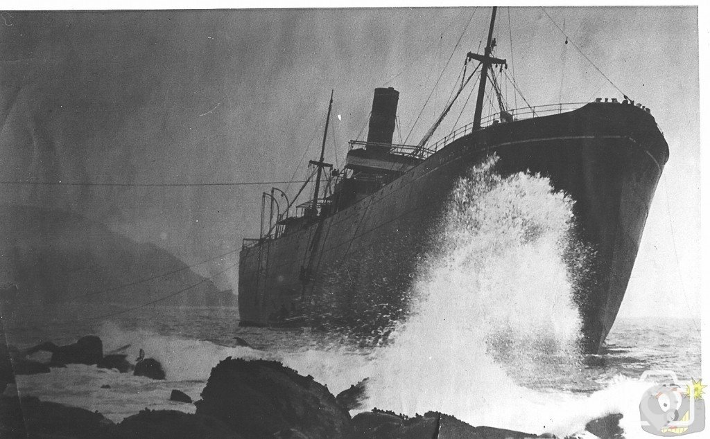 Wreck of SS South America in Boskenna Bay - 13/03/1912