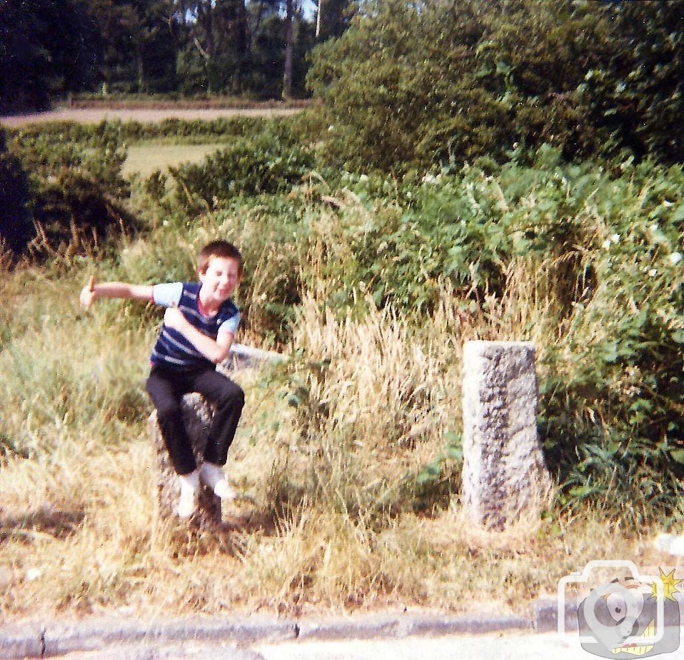 Young lad, bottom of Treneere - Summer, 1983