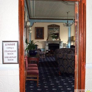 View Through Door into lounge, the Union Hotel, Feb., 2007