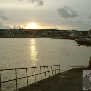 The sun goes down over Newlyn