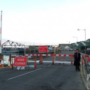 Ross Bridge Overhaul - Barrier blocks the Bridge