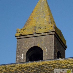The steeple of the old Penzance School, Chapel Street
