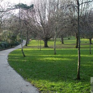 One of Penzance's green areas - Penlee Park - 19Feb10