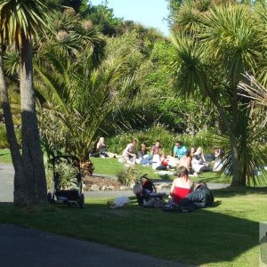 More young folk enjoying Morrab Gardens - 22May10